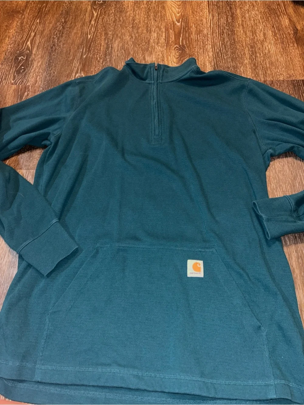 Carhartt Teal Relaxed-Fit Pullover